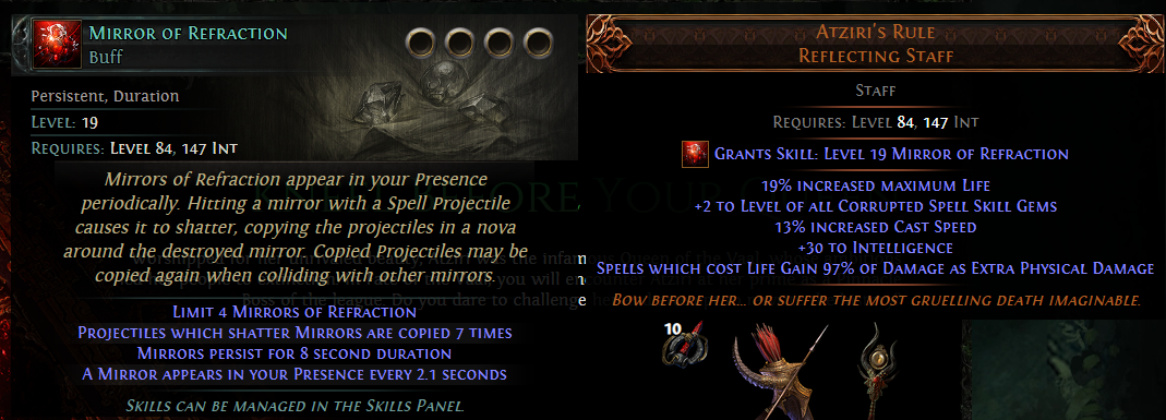 atziri's rule reflecting staff